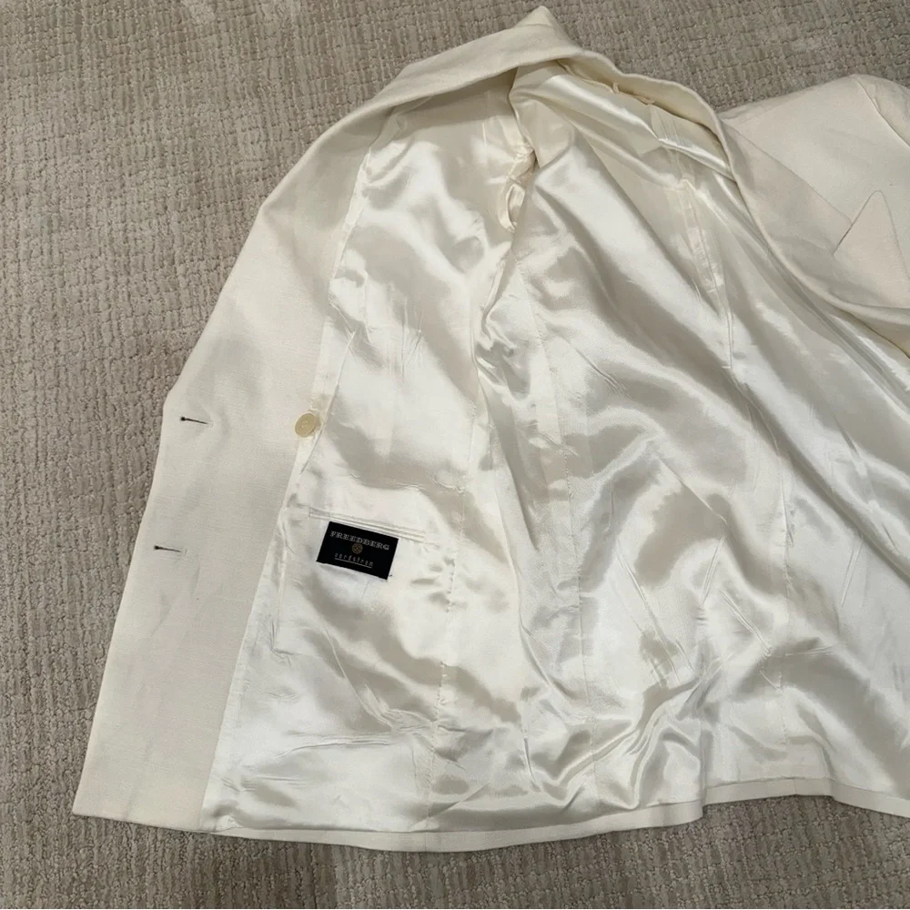 New Nordstrom Freedberg Double Breasted Linen Jacket